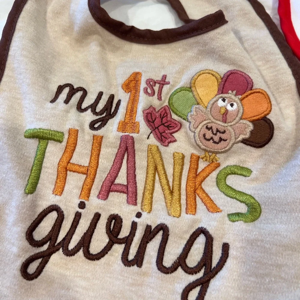 Bundle of 5 baby’s “ firsts” bibs